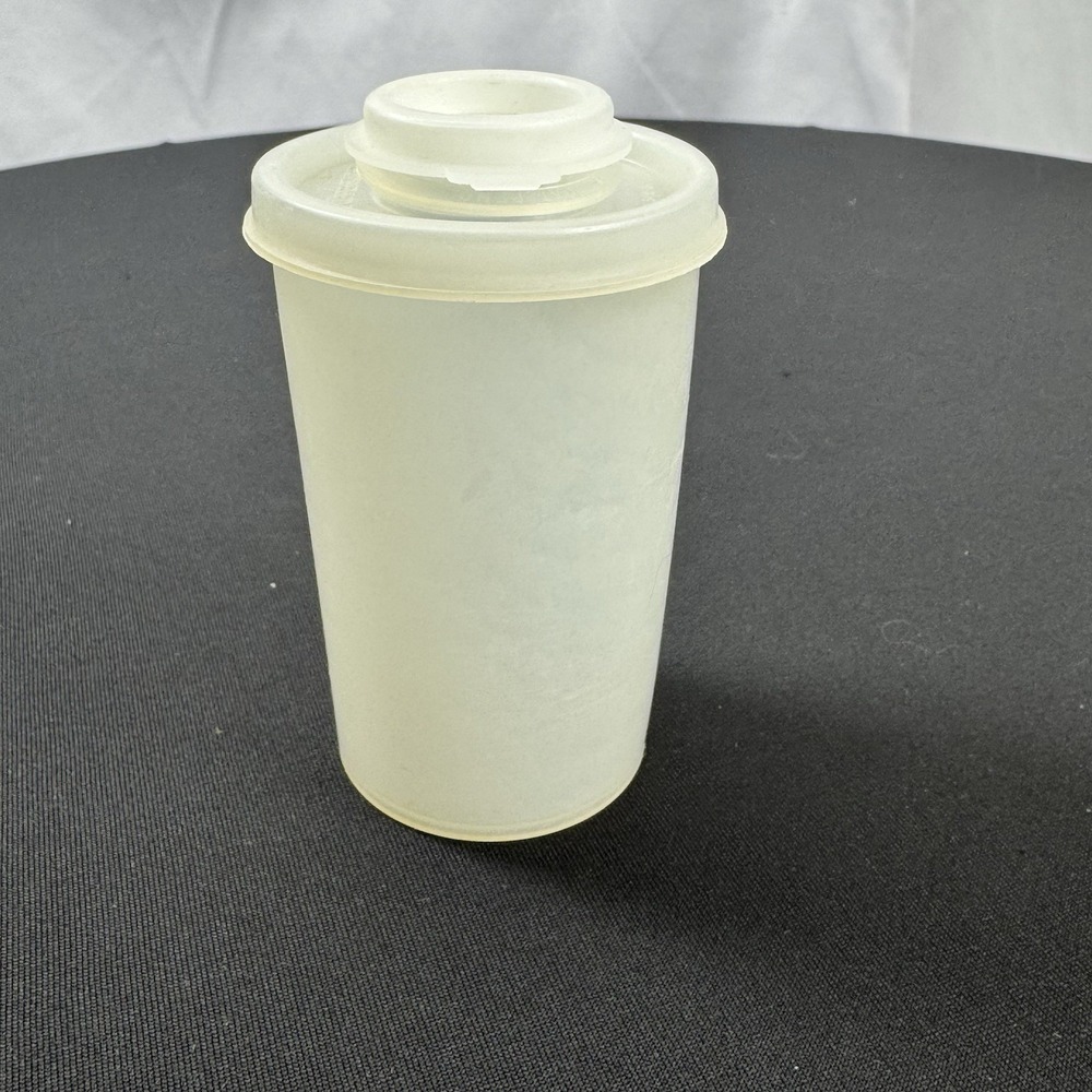 Vintage 1954 Millionaire Line Tupperware Shaker W/Lid & Flip Top Cap # 102